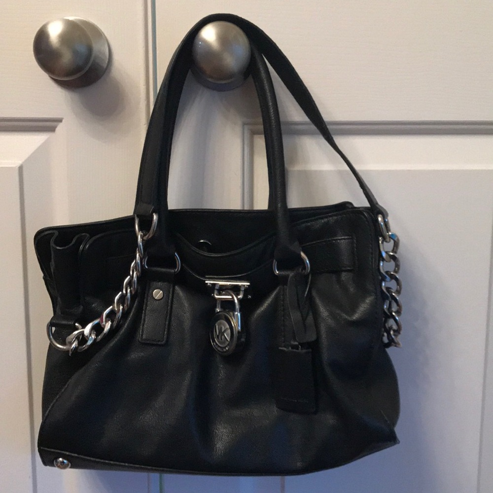 Michael Kors Small Black Hamilton Tote